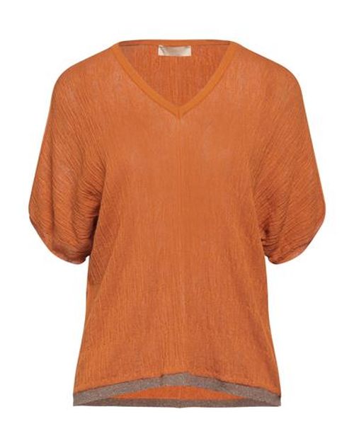 Momoní Woman Sweater Rust Size M Viscose, Polyamide, Polyester, Elastane