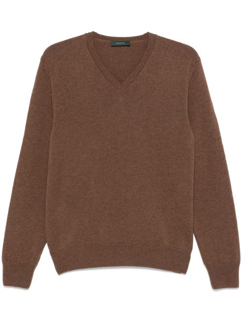 Virgin wool sweater - Brown