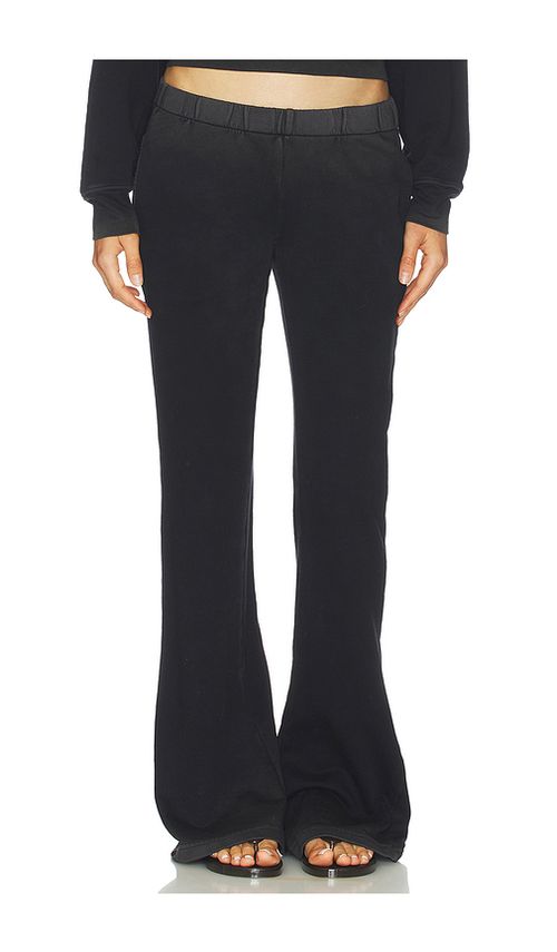 COTTON CITIZEN The Lima Flared Sweatpant in Black. - L also in M
