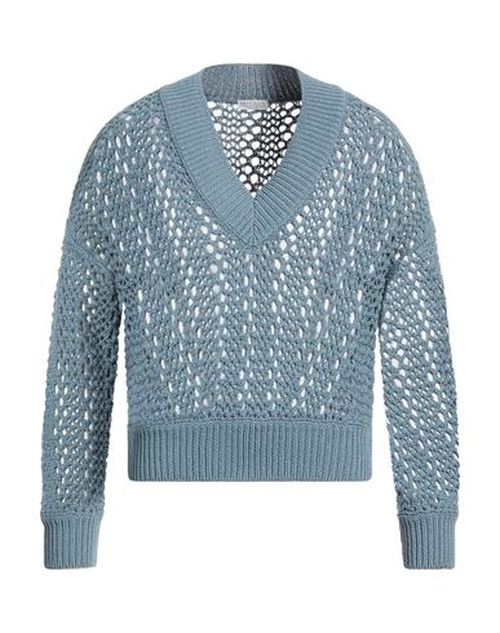 Woman Sweater Slate blue Size XL Cotton, Polyamide