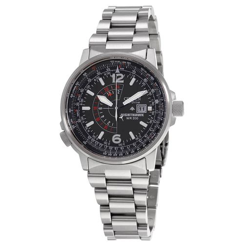 Nighthawk Eco-Drive Pilot Watch Mens Watch BJ7000