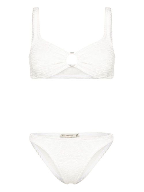 Irina crinkled bikini set - White