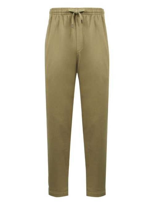 Cotton-blend track pants - Green