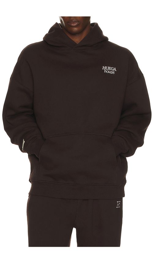 Huega House Icon Hoodie in Ground Coffee. M also in S, L, XL/1X