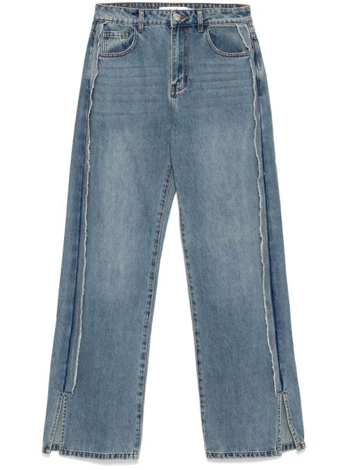 Raw edge jeans - Blue
