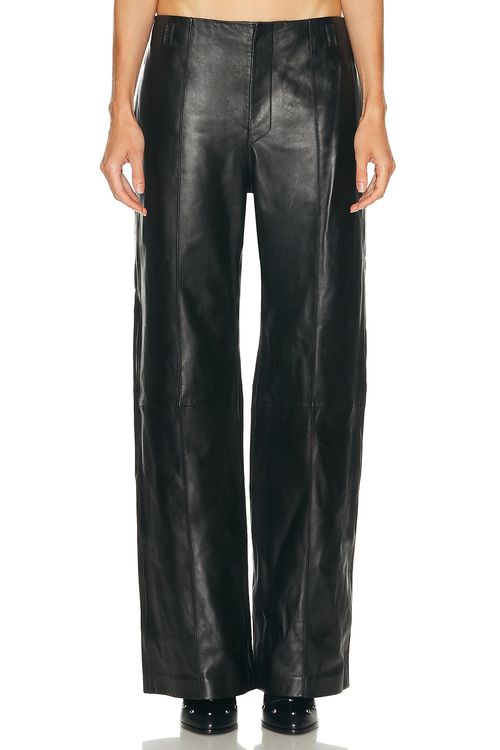 Isabel Marant Ciara Straight Leg Pant in Black