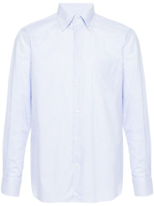 Striped cotton shirt - Blue