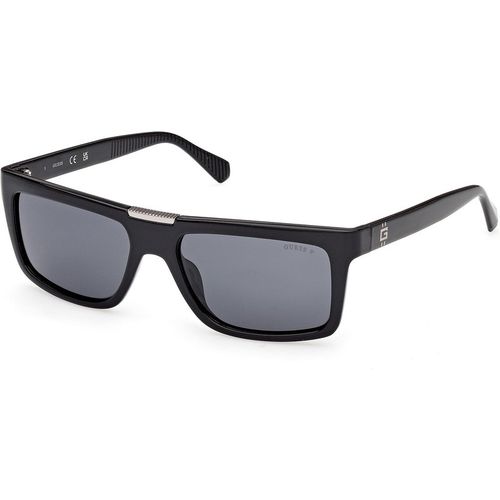 Guess Hombre Guess GU00274 01D Gafas de sol Inyectado Negro Fumar Cuadrada Polarizado