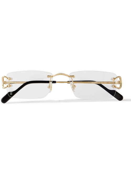 Frameless Gold-Tone Optical Glasses
