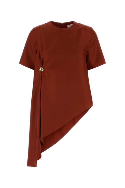 Tiziano Red Silk Madea T-shirt