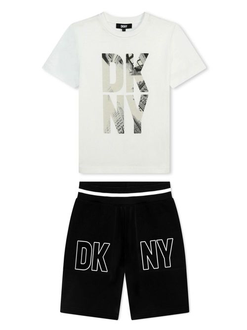 Logo-print cotton tracksuit set - White