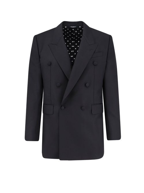 Double-Breasted Virgin Wool Blazer
