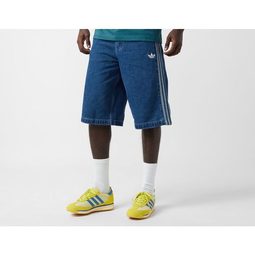 Adidas Originals Firebird Denim Shorts - Blue