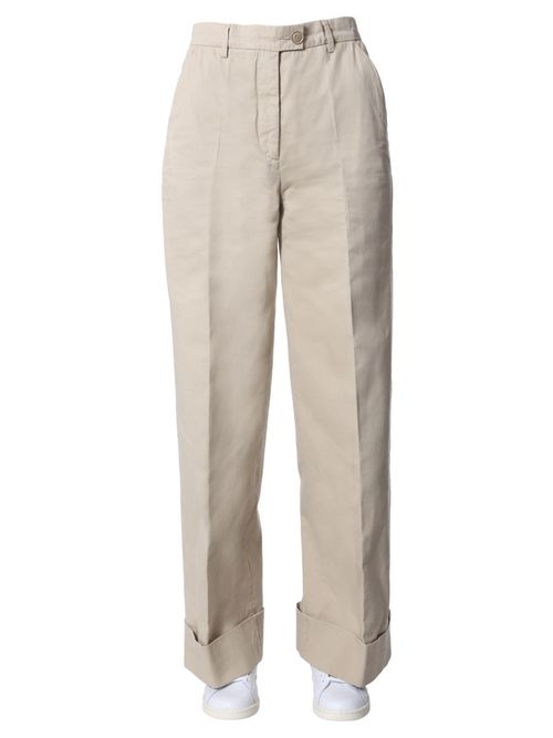Wide Leg Denim Trousers