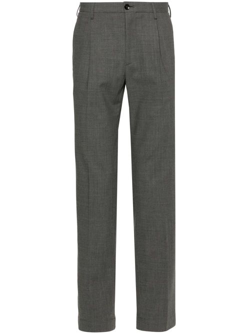 Mid-rise tailored trousers - Grey
