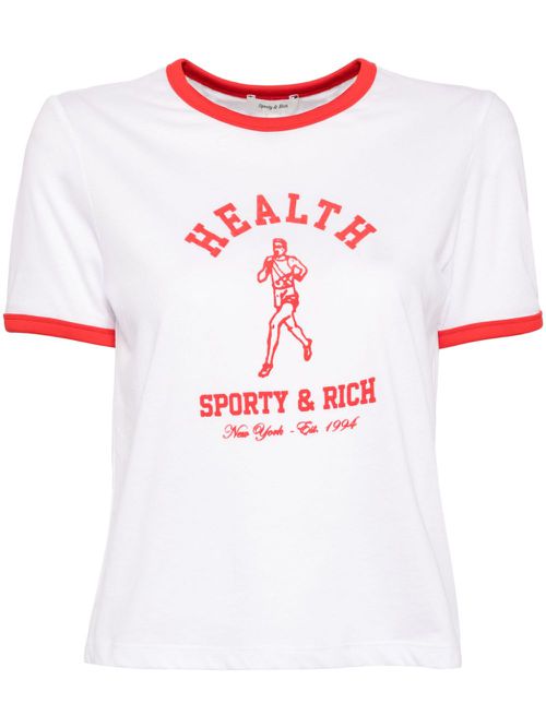 NY running club ringer T-shirt - White