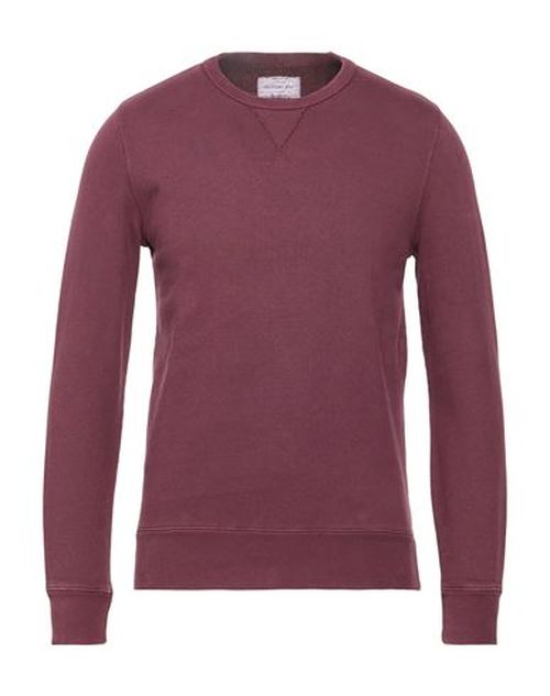 Man Sweatshirt Burgundy Size M Cotton
