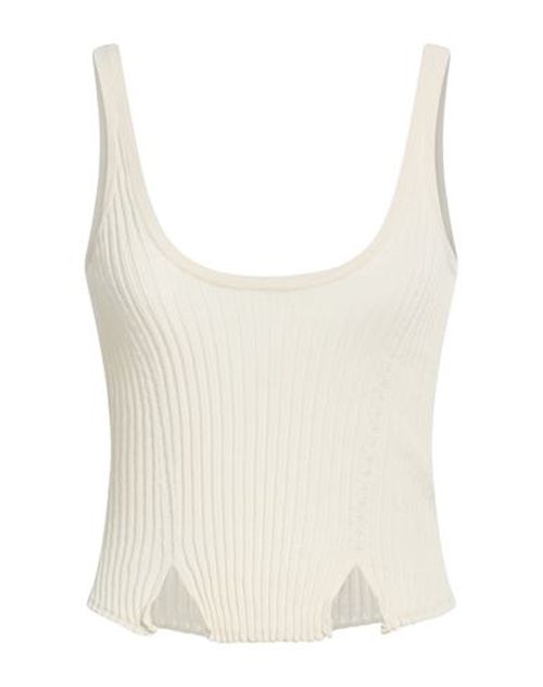 Woman Top Ivory Size L Cotton