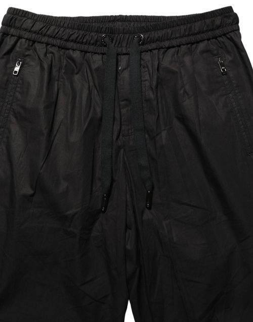 Cotton Joggers — Black