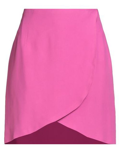 Woman Mini skirt Fuchsia Size 6 Acetate, Viscose