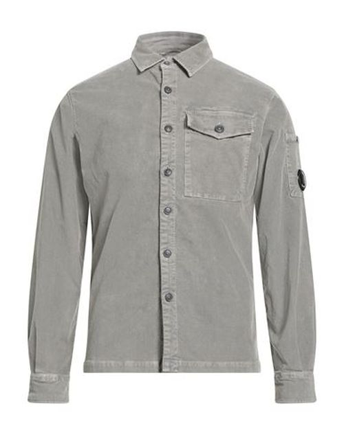 C. p. Company Man Shirt Military green Size M Cotton, Elastane