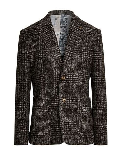 Man Blazer Brown Size 36 Acrylic, Virgin Wool, Polyester