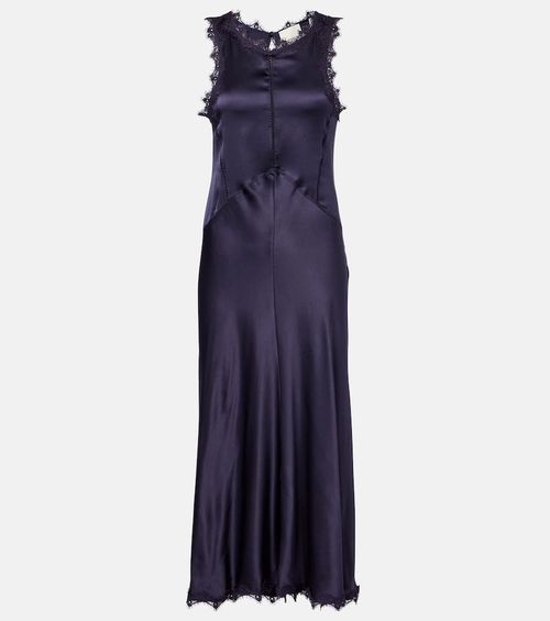 Jadelia silk-blend satin midi dress