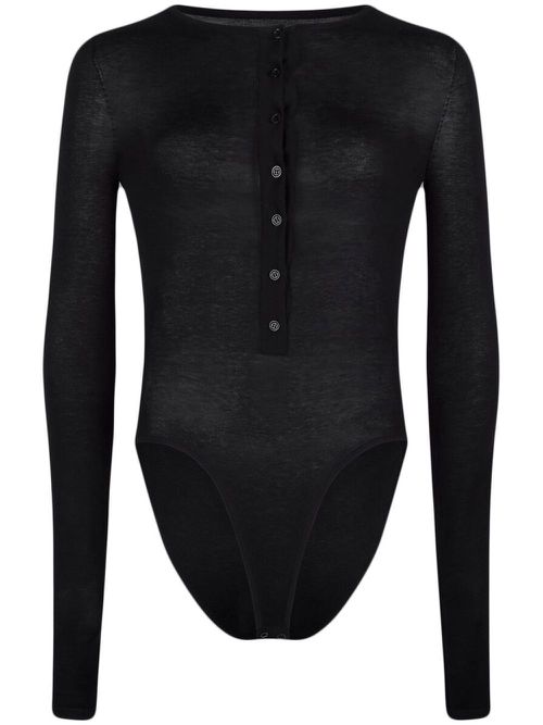 Roy button-up bodysuit - Black