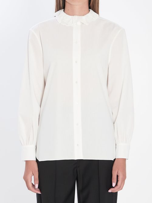 Lace-collar Shirt
