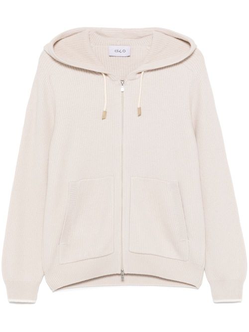 Hooded cardigan - Neutrals