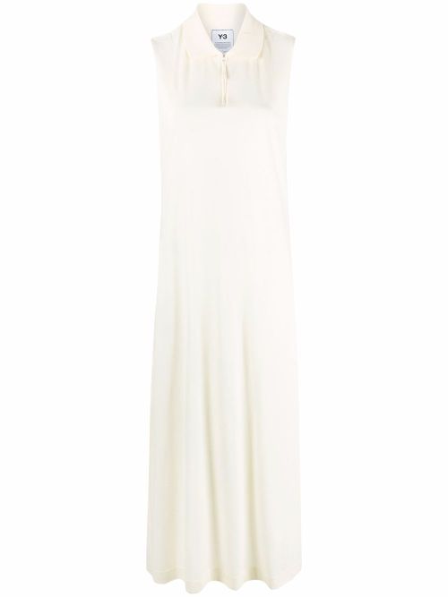 Zip-detail midi dress - Neutrals