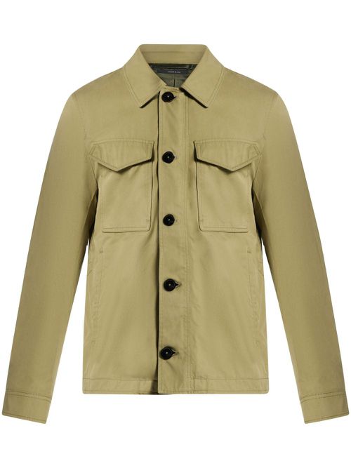 Patch pockets shirt-jacket - Neutrals