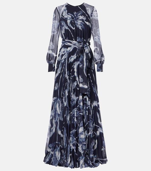 Floral voile gown