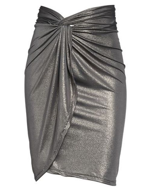 Woman Midi skirt Bronze Size S Polyester, Elastane