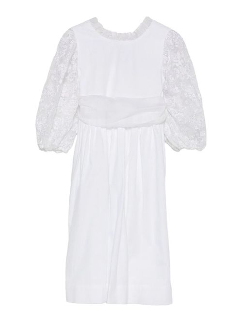 Dress with lace sleeves