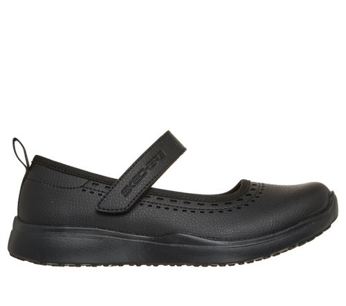 Skechers Girls Microstrides - Sugar Step Shoes in Black, 12.5, Machine Washable