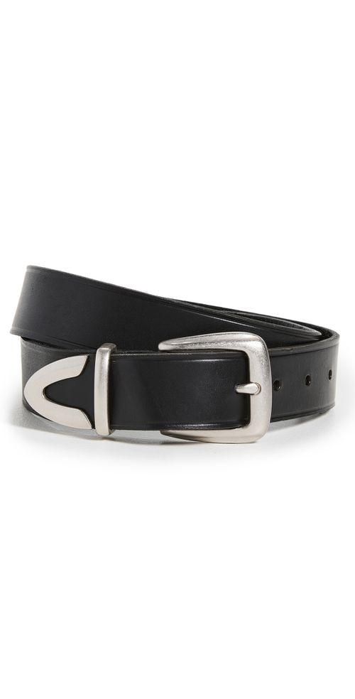 Leather Western Belt True Black
