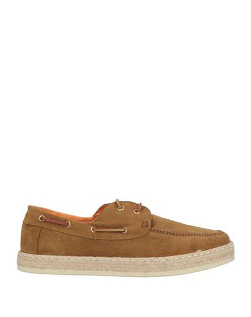 Man Loafers Camel Size 7 Leather
