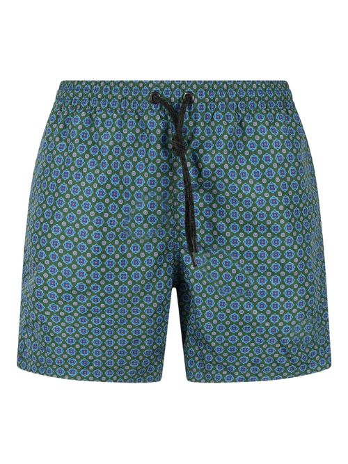 Patterned swim shorts - Blue