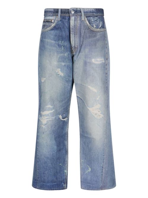 Men's Digital Denim Print Jeans in 100% Cotton