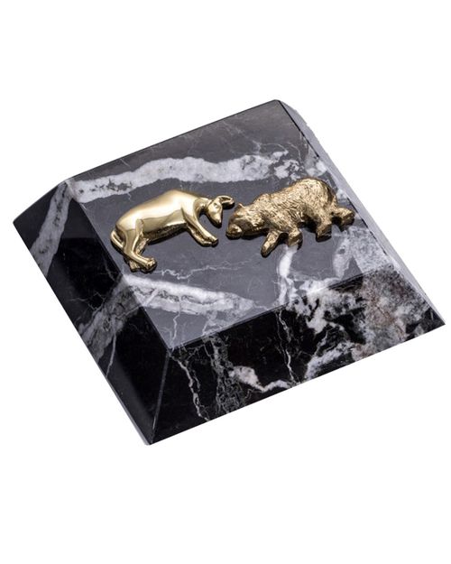 Black Zebra Marble Paperweight