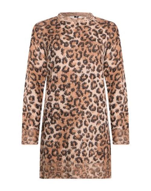 Woman Mini dress Beige Size 10 Polyacrylic, Polyamide, Alpaca wool, Wool, Viscose