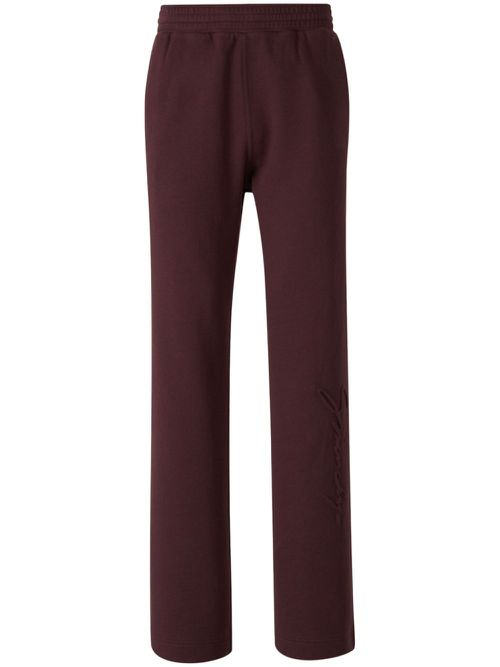 Logo-embossed cotton track pants - Red