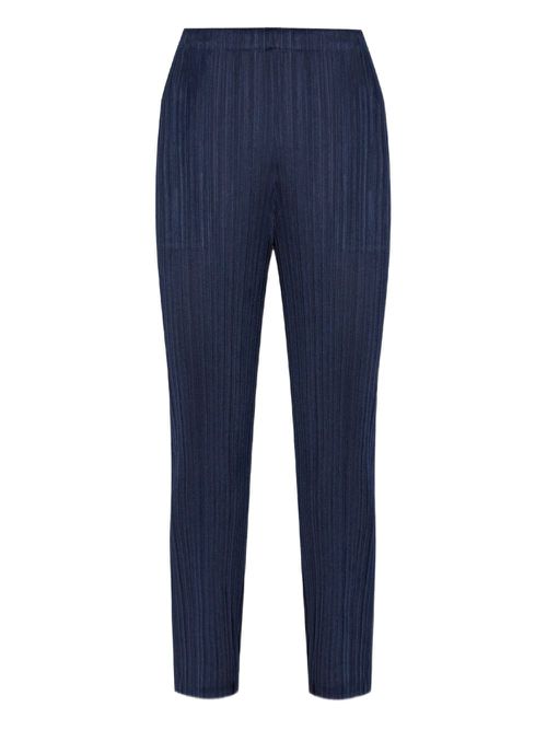 Pleats Please Issey Miyake pleated trousers - Blue