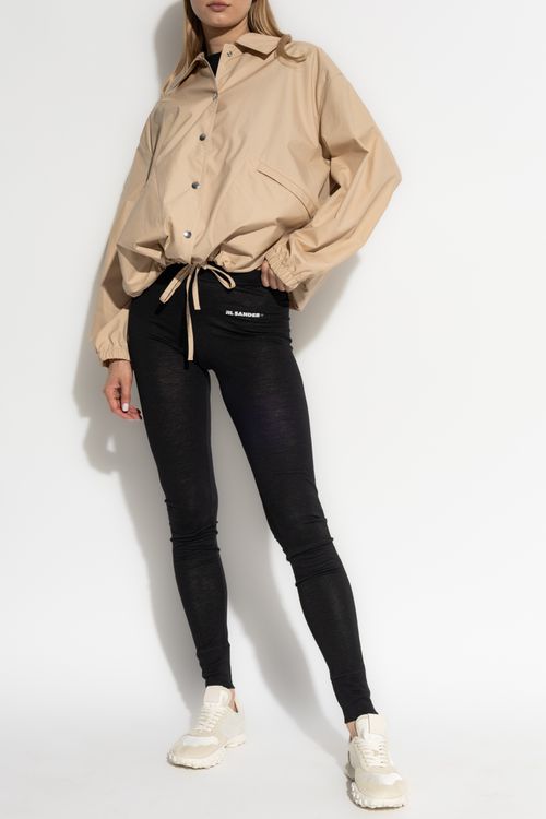 JIL SANDER+ Leggings With Wool Finish, Women's, Black