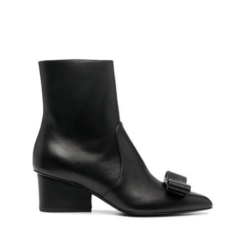 Viva bow-detail boots - Black