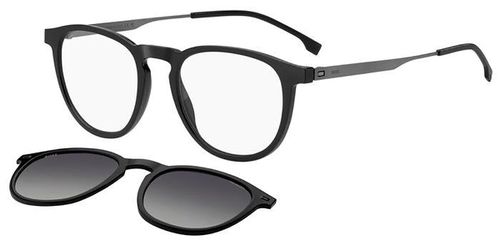 BOSS Boss 1640/CS with Clip-On 284/LB Men's Eyeglasses Black 51 - Blue Light Block Available