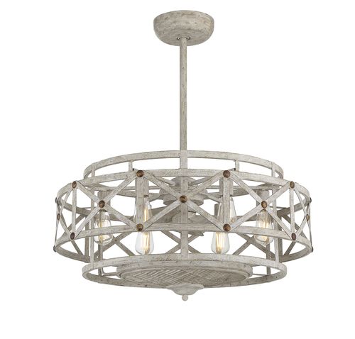 Savoy House Colonade 6-Light Fan D Lier in Provence with Gold Accents - 34-FD
