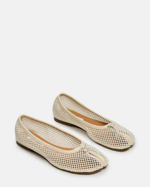 Steve Madden Women's Calico Mesh Flats - Bone - - Leather