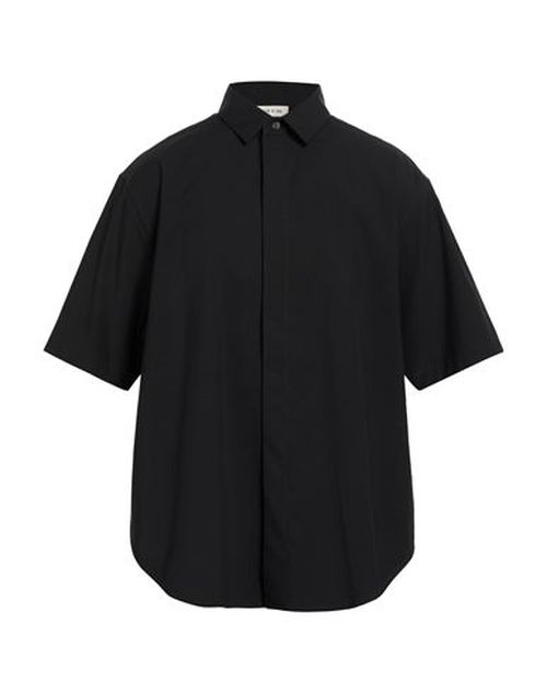 Man Shirt Black Size L Cotton, Virgin Wool, Elastane
